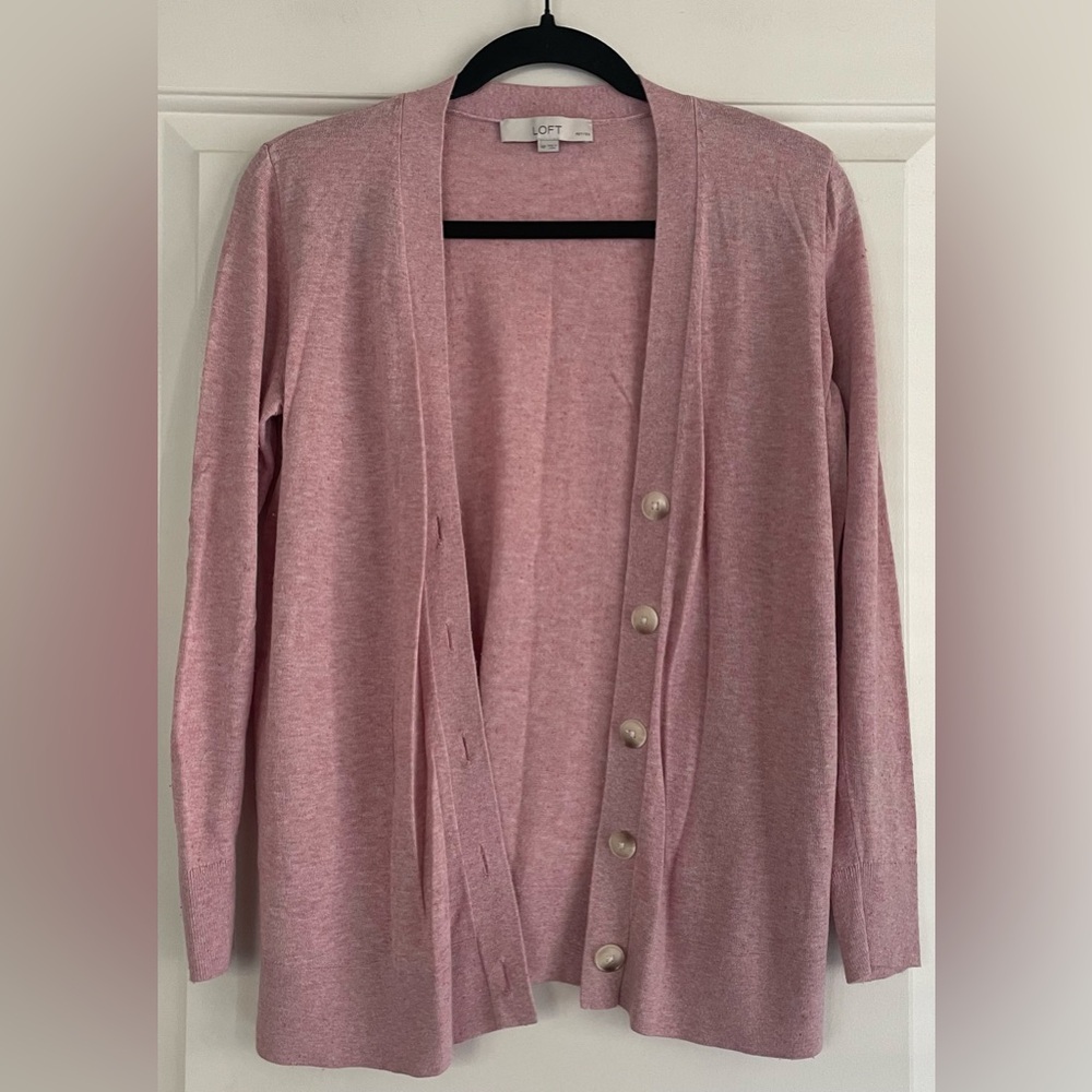 LOFT Light Pink Women's Cardigan